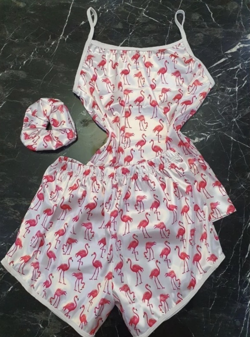 لباس خواب سه تیکه ساتن